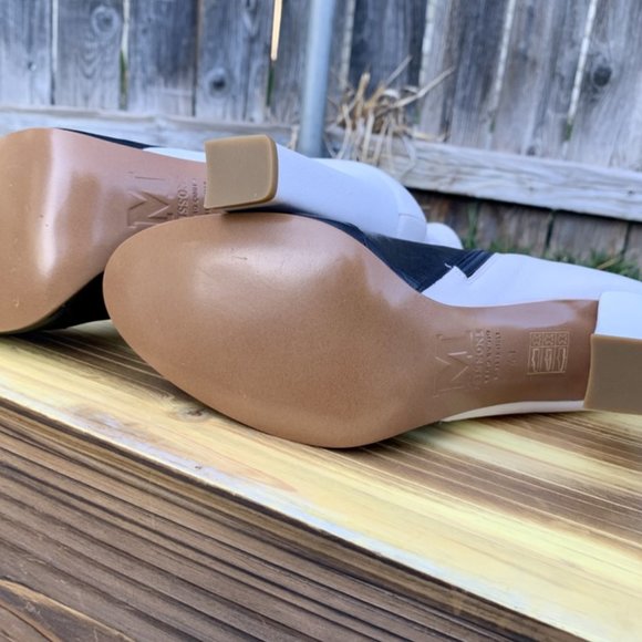 M Missoni Leather Two-Tone High Heel Mid Boot - Picture 13 of 13